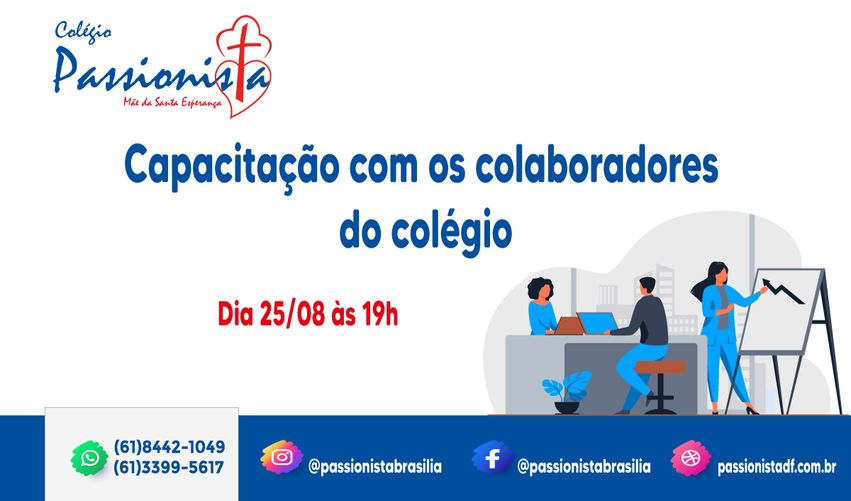 Capacitao com os colaboradores do colgio Me da Santa Esperana