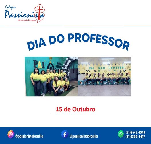 15/10 - Dia do Professor Me da Santa Esperana