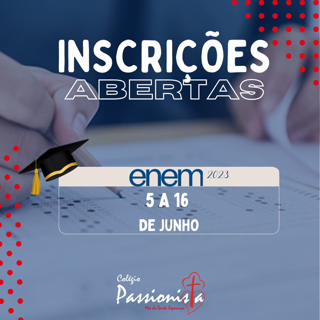 Enem 2023 - Inscries Abertas Me da Santa Esperana