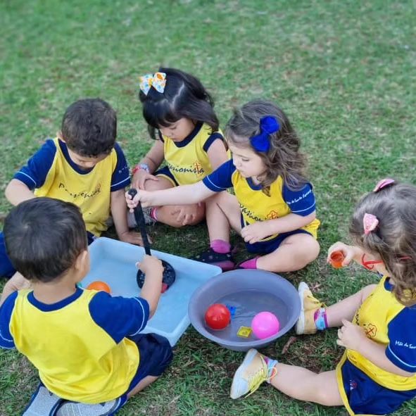 Aula de ingls com o Infantil I Me da Santa Esperana