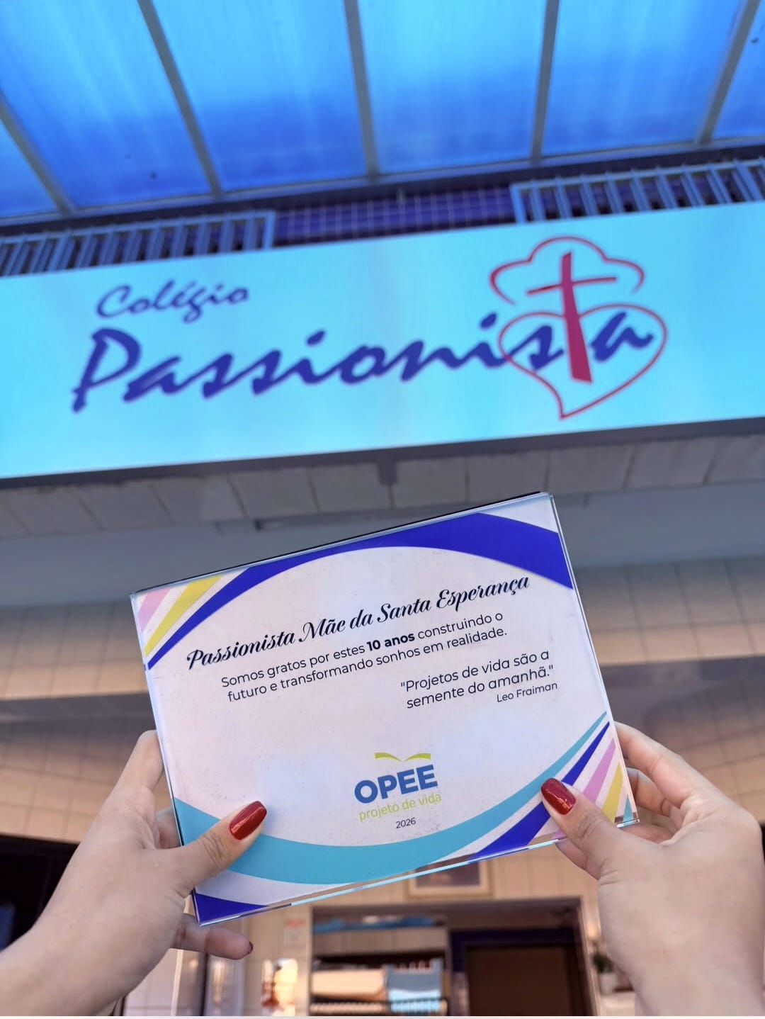 Passionista + OPEE! M�e da Santa Esperan�a