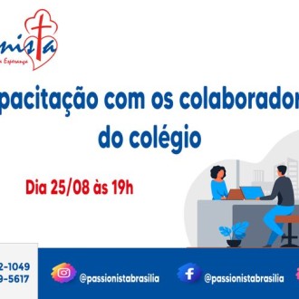 Capacitao com os colaboradores do colgio - Me da Santa Esperana