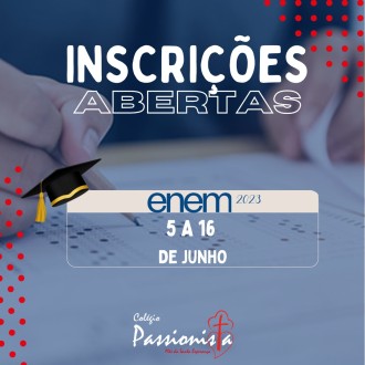 Enem 2023 - Inscries Abertas - Me da Santa Esperana