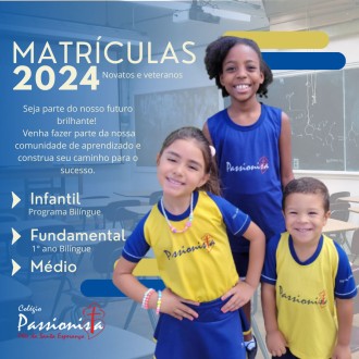 Matrculas 2024 - Me da Santa Esperana