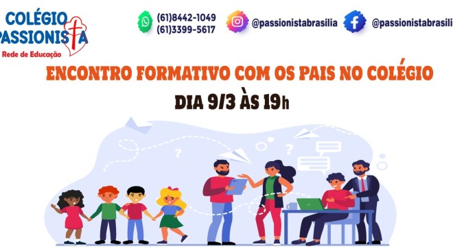 09/03 - Encontro formativo de pais - Me da Santa Esperana